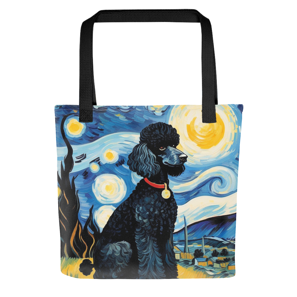 PugMug Custom Black Poodle Tote