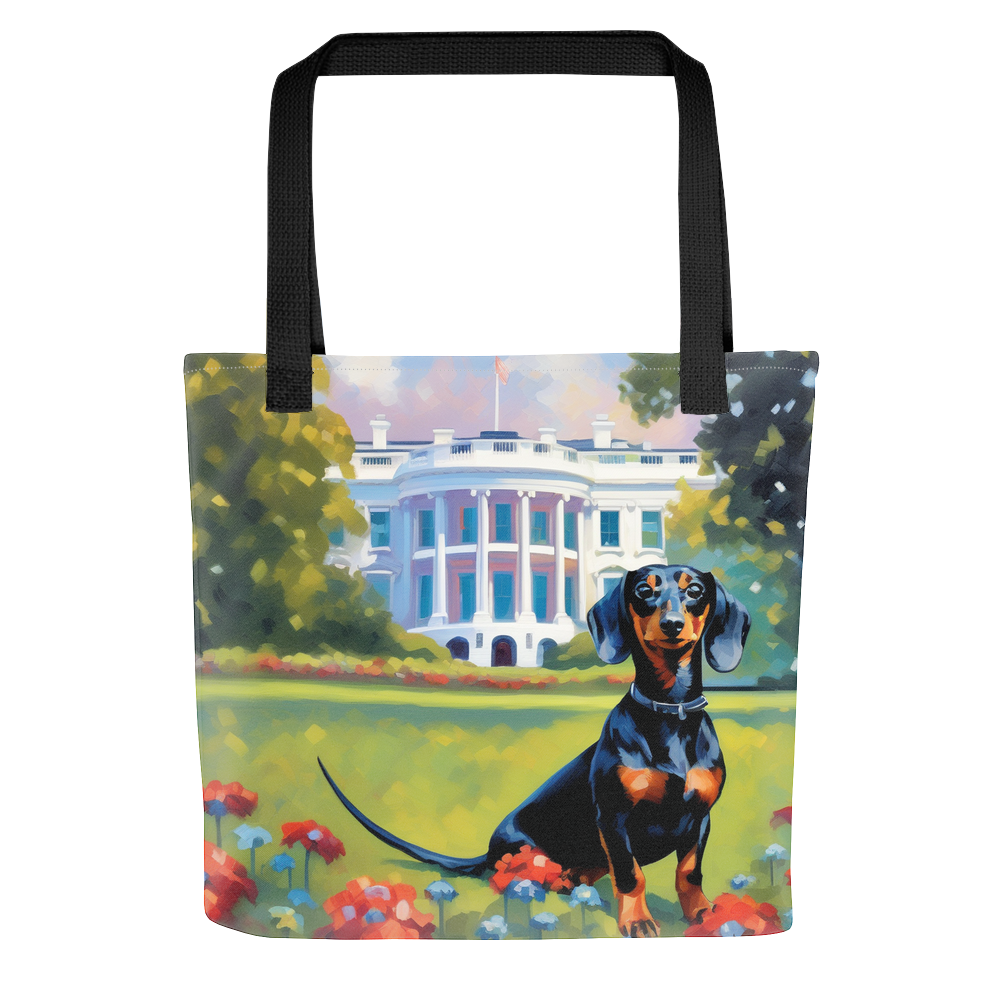 PugMug Custom Black Dachshund Tote