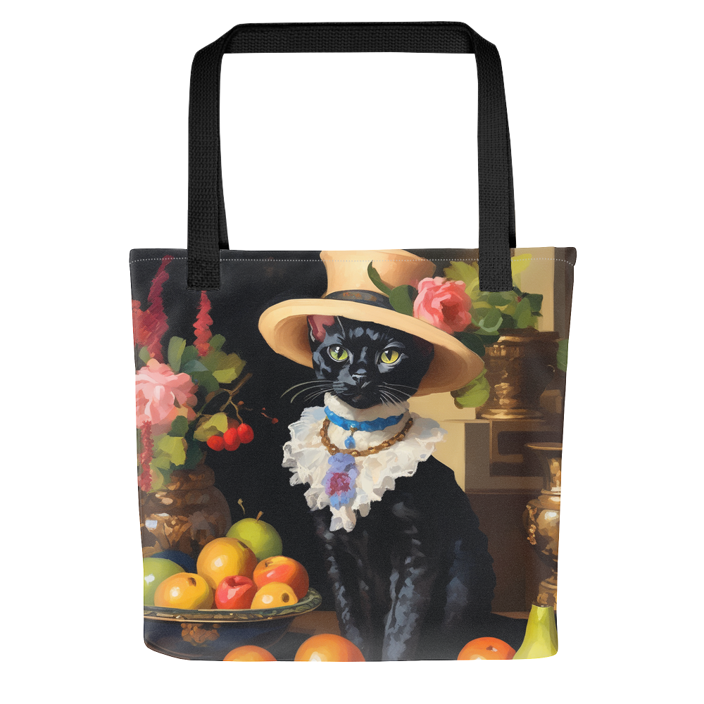 PugMug Custom Black Devon Rex Cat Tote