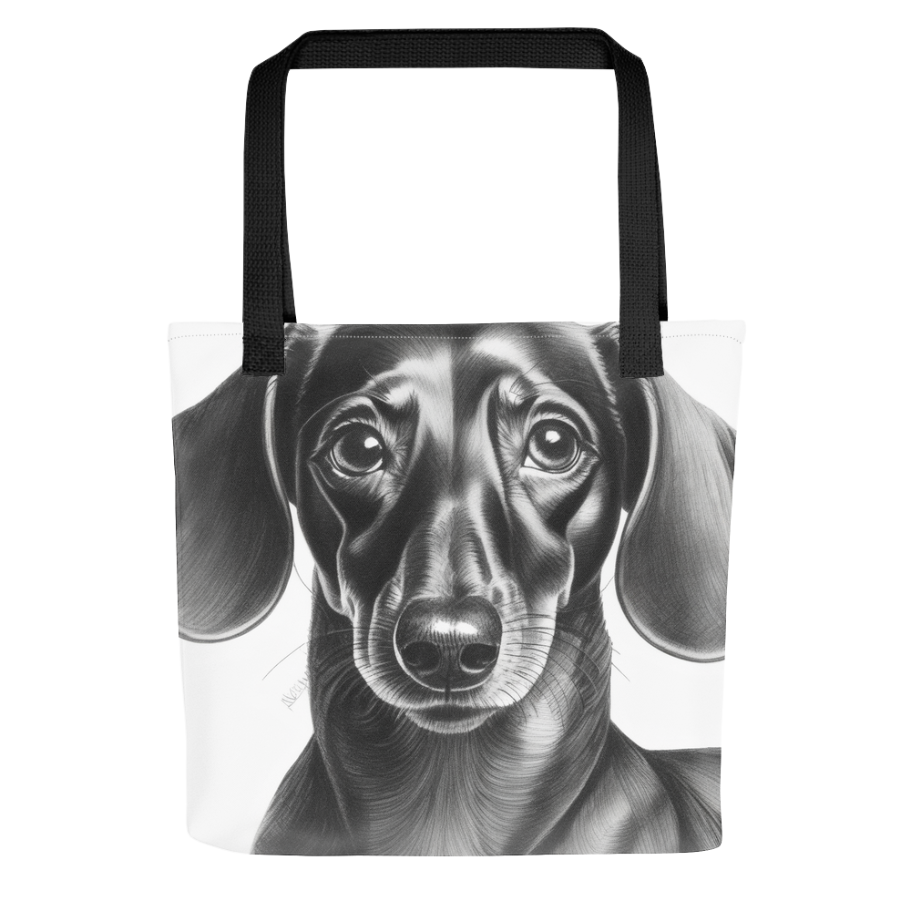PugMug Custom Black Dachshund Tote