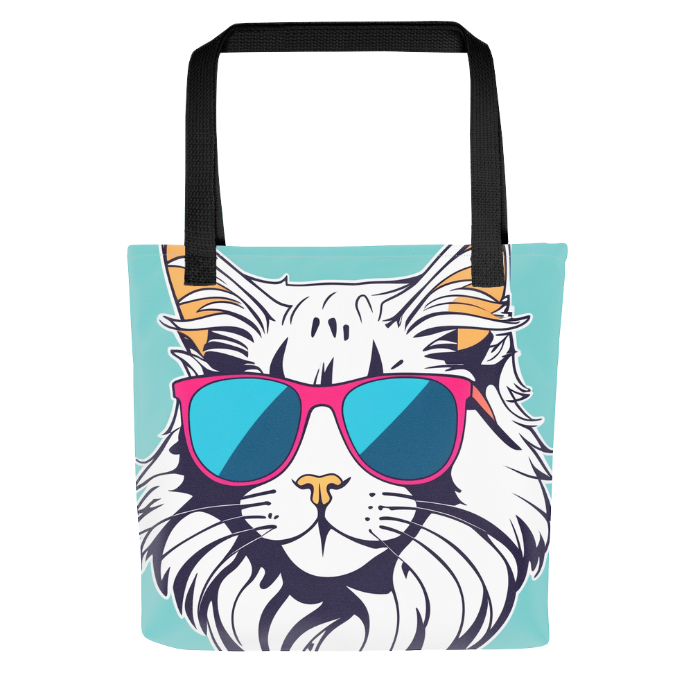 PugMug Custom White Maine Coon Cat Tote