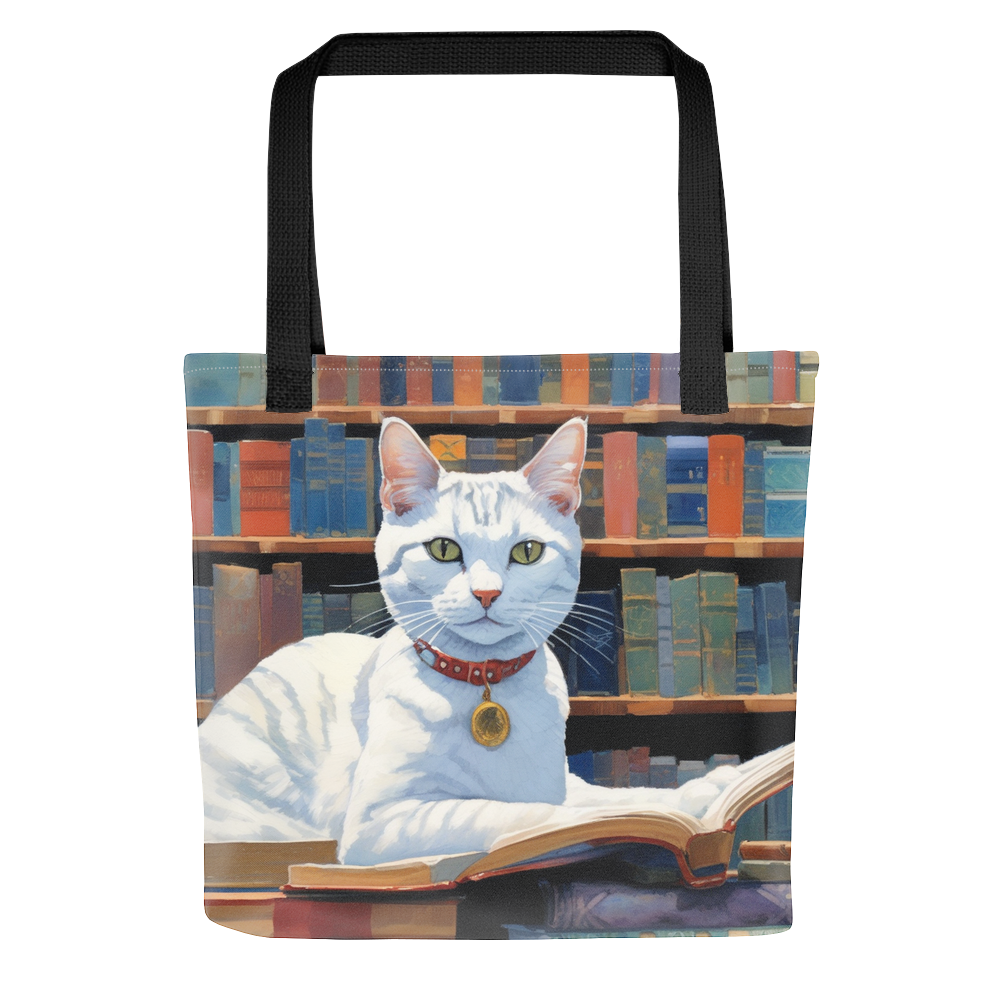 PugMug Custom White American Shorthair Cat Tote