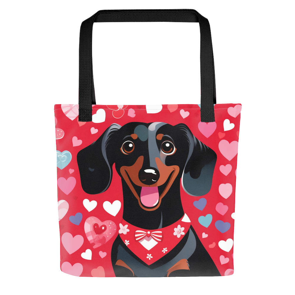 PugMug Custom Black Dachshund Tote