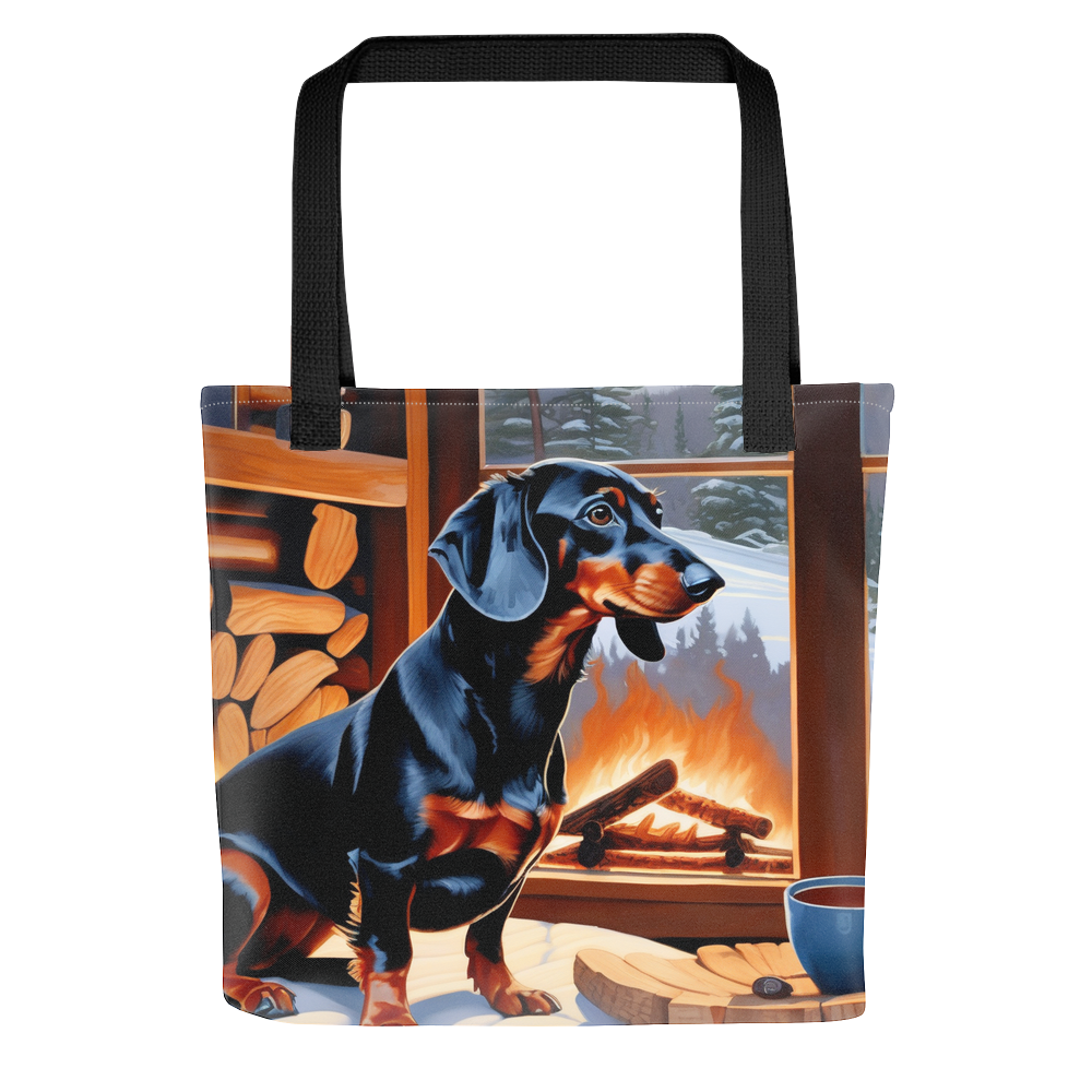 PugMug Custom Black Dachshund Tote
