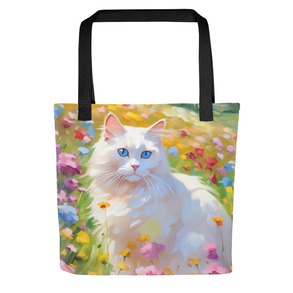 PugMug Custom White Ragdoll Cat Tote