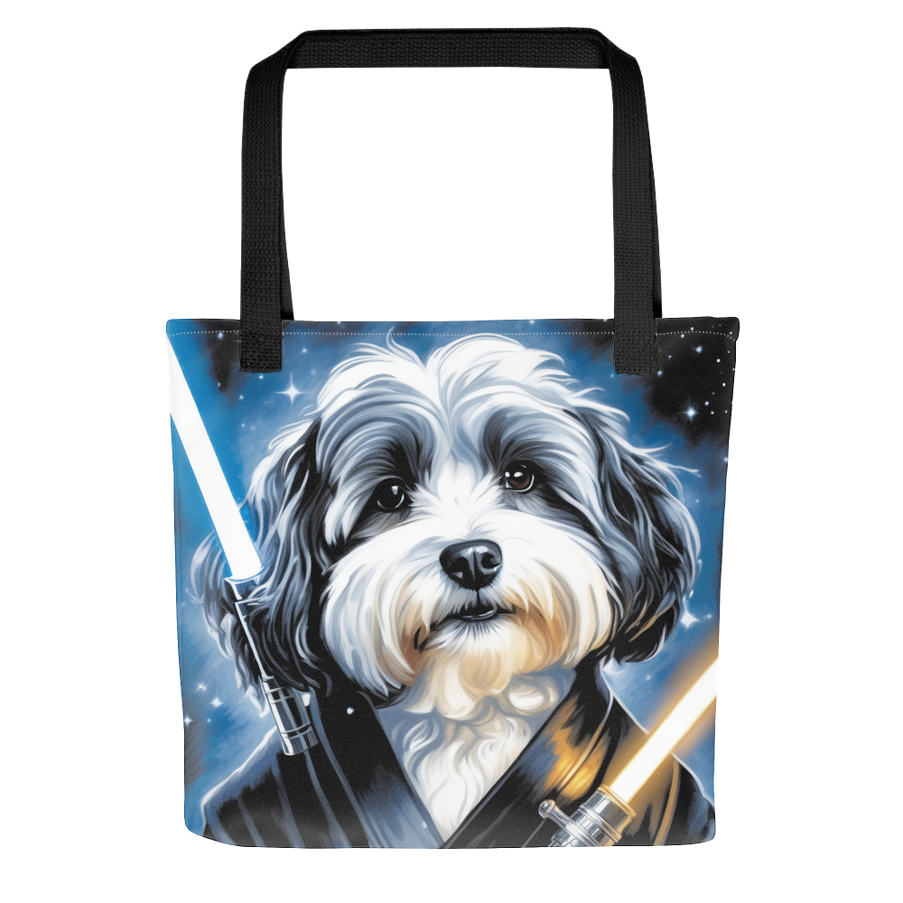 PugMug Custom Black-and-white Havanese Dog Tote