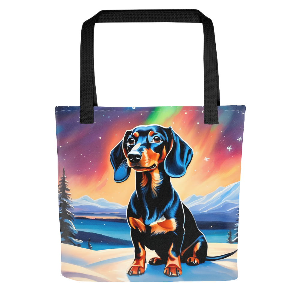 PugMug Custom Black Dachshund Tote