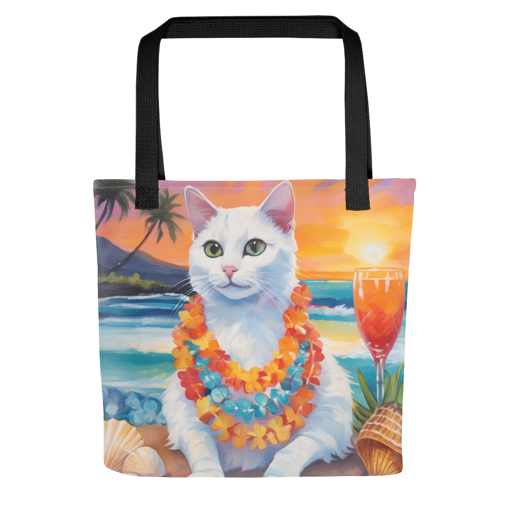 PugMug Custom White Companion Cat Tote