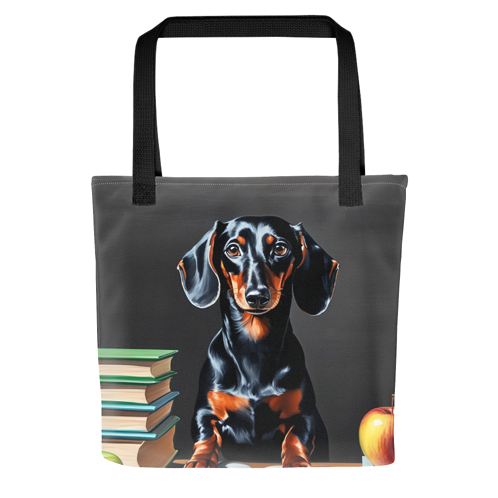 PugMug Custom Black Dachshund Tote