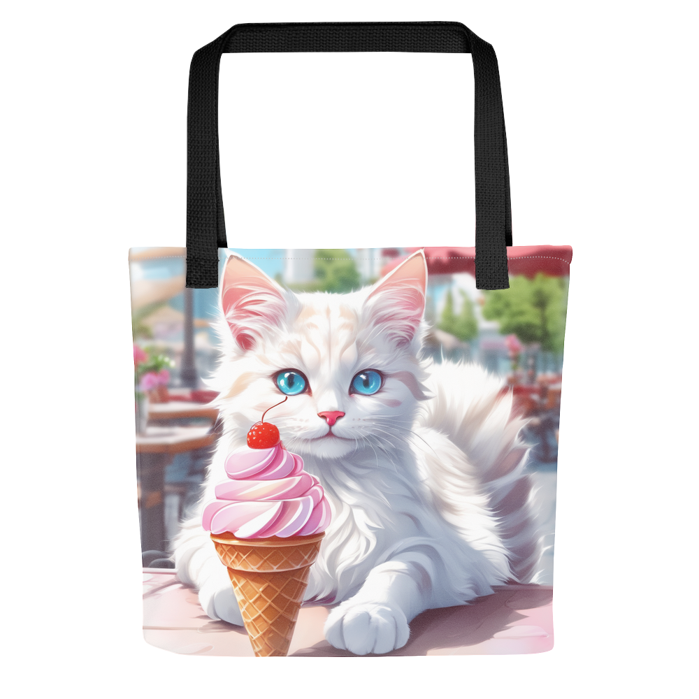 PugMug Custom White Companion Cat Tote