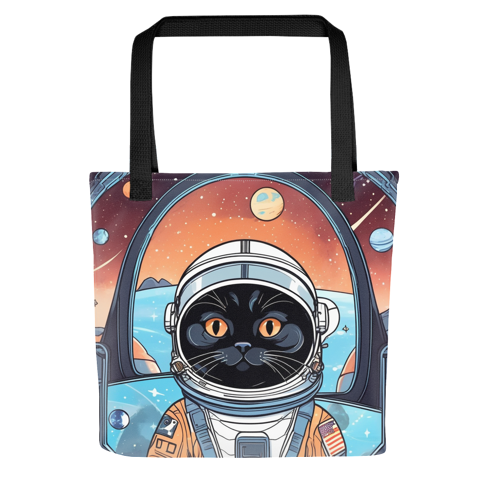 PugMug Custom Black Scottish Fold Cat Tote