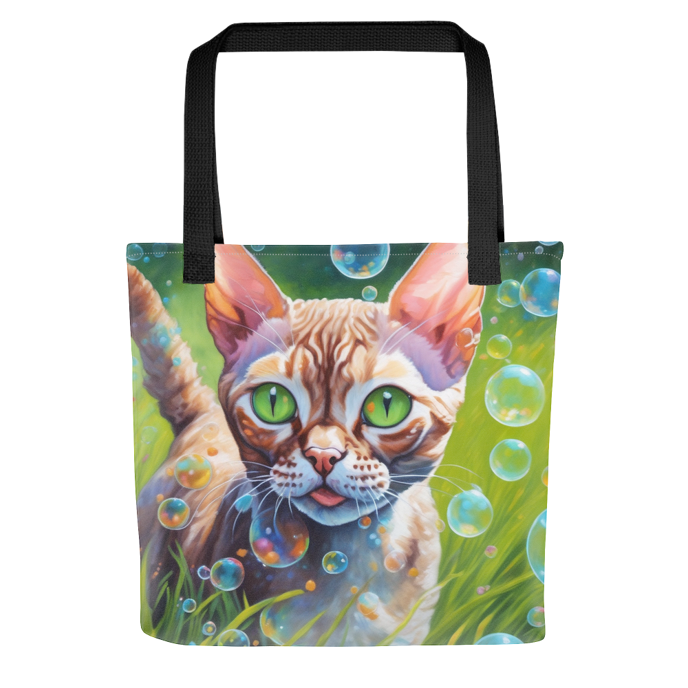 PugMug Custom Tabby Devon Rex Cat Tote