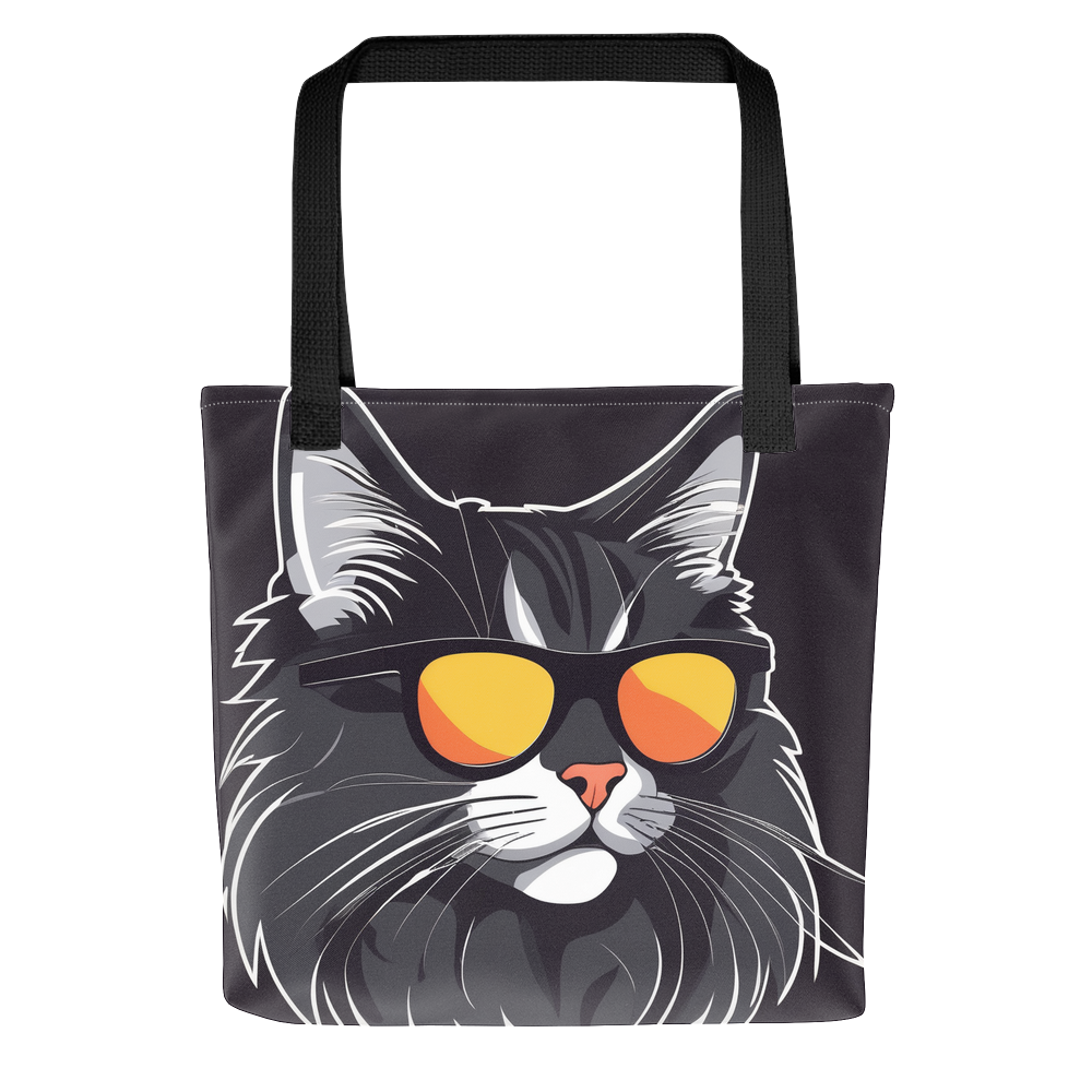 PugMug Custom Black Maine Coon Cat Tote