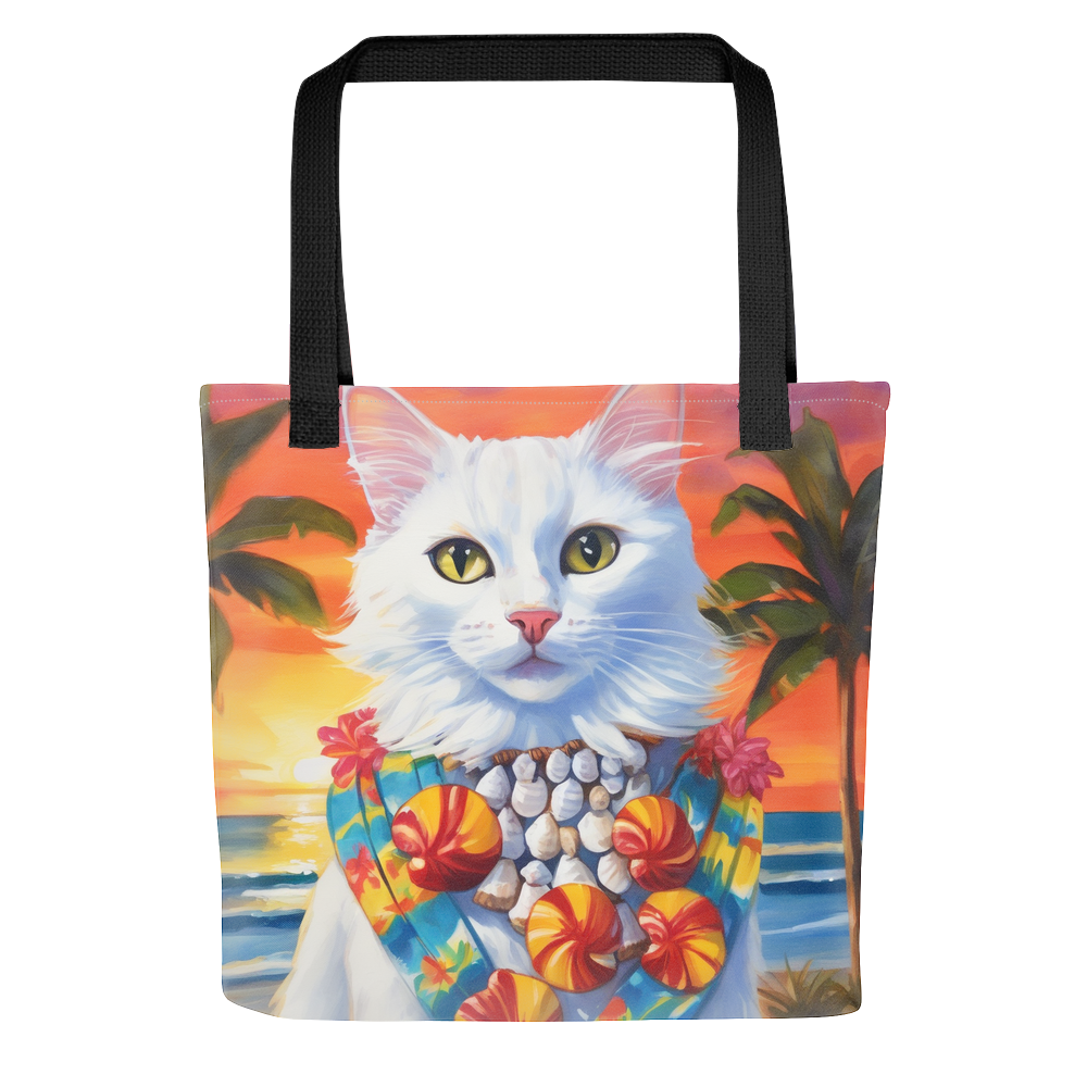 PugMug Custom White Companion Cat Tote
