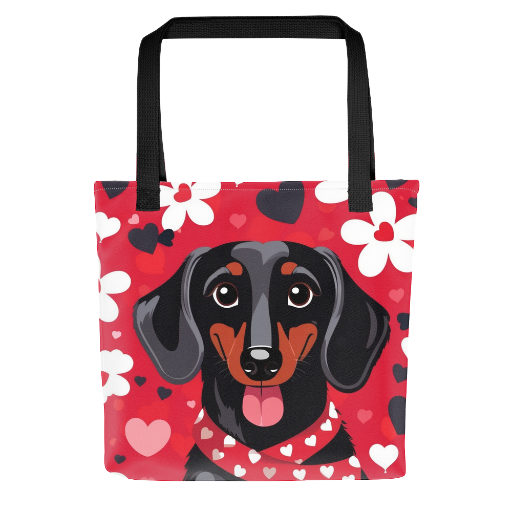 PugMug Custom Black Dachshund Tote