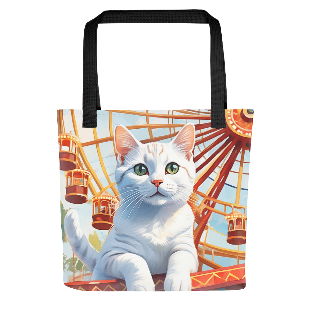 PugMug Custom White American Shorthair Cat Tote
