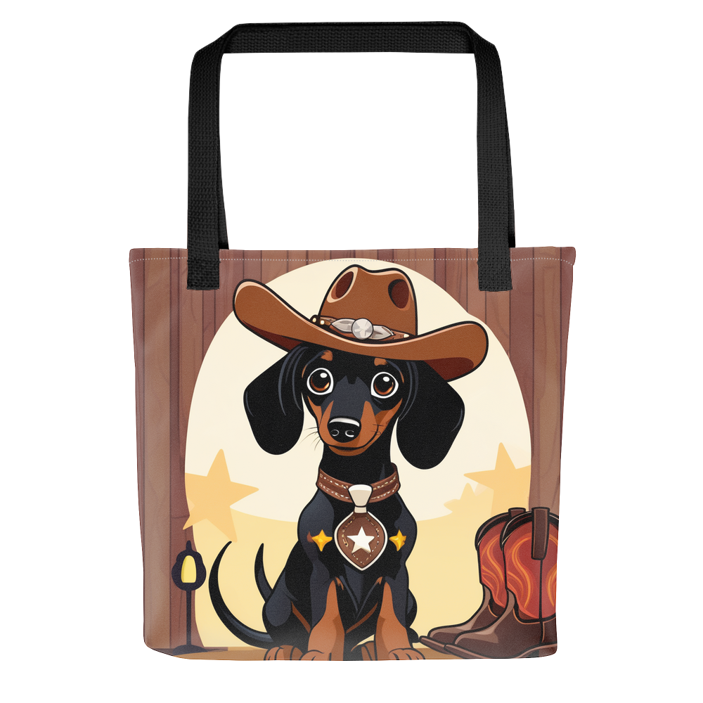 PugMug Custom Black Dachshund Tote