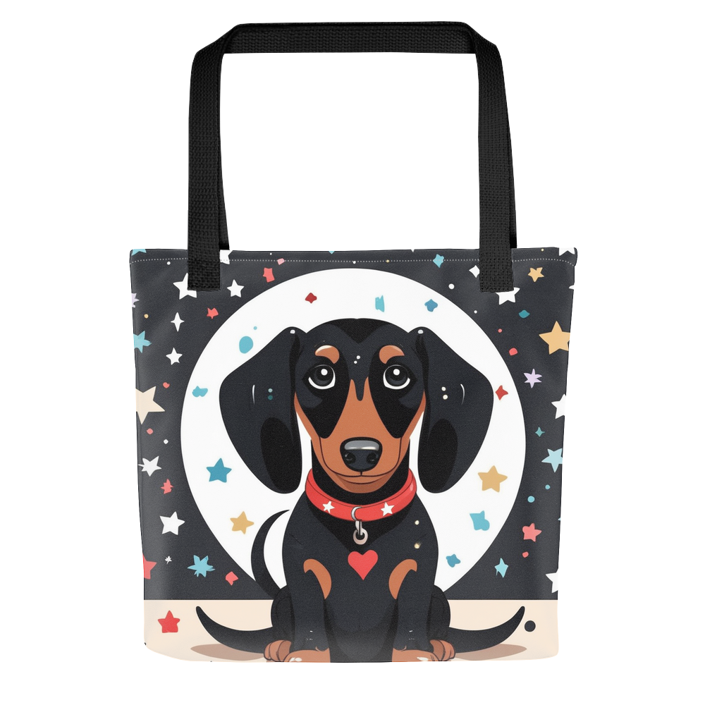 PugMug Custom Black Dachshund Tote