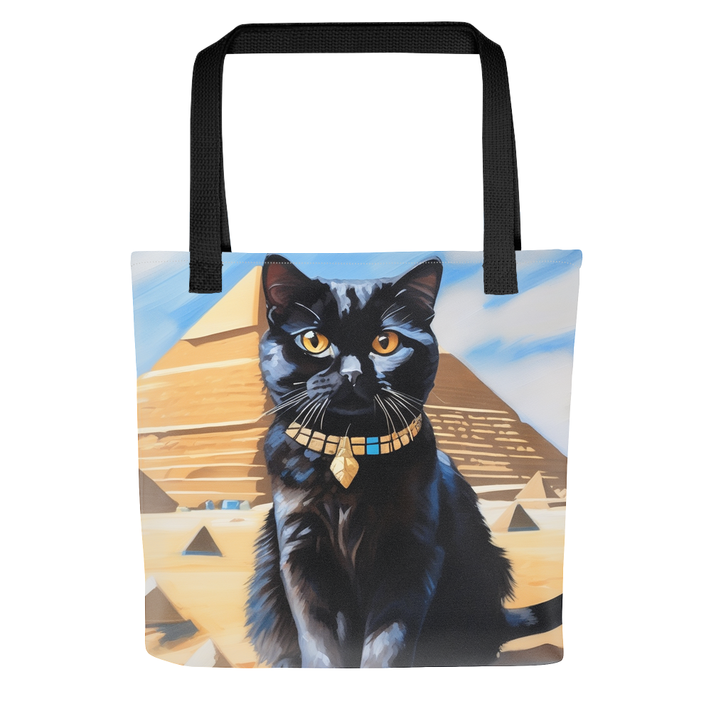 PugMug Custom Black Scottish Fold Cat Tote