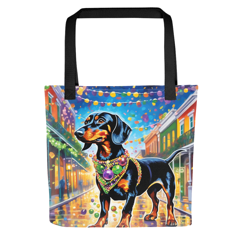 PugMug Custom Black Dachshund Tote