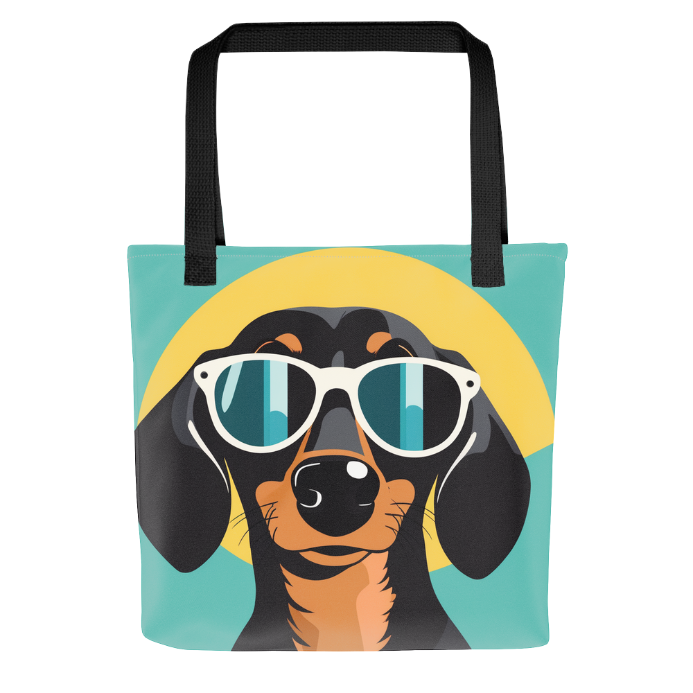PugMug Custom Black Dachshund Tote