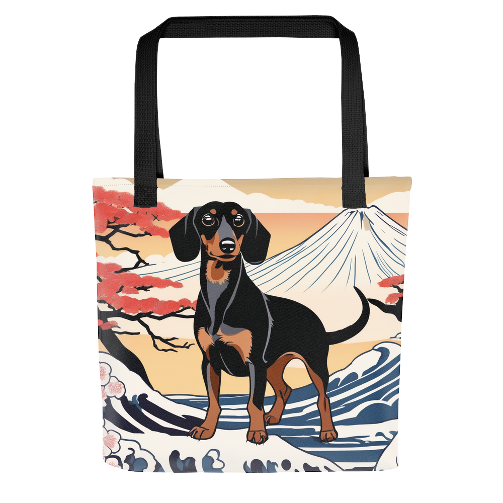 PugMug Custom Black Dachshund Tote