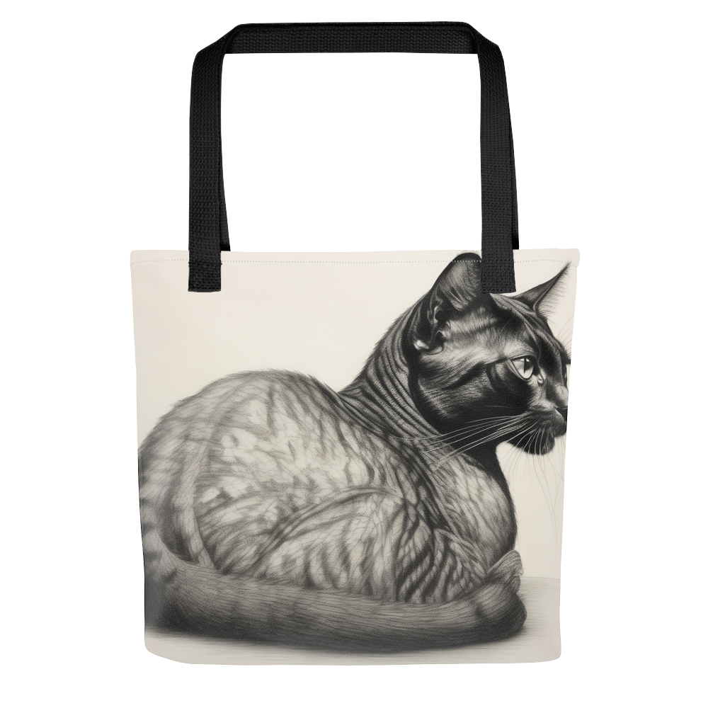 PugMug Custom Black Exotic Cat Tote