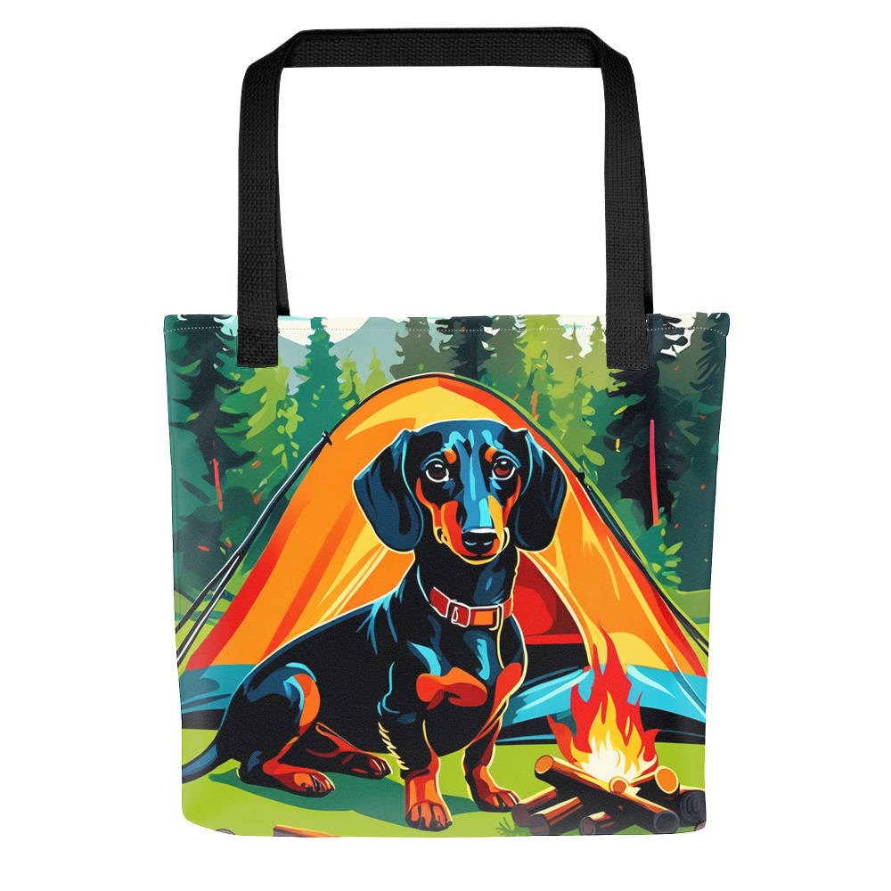 PugMug Custom Black Dachshund Tote