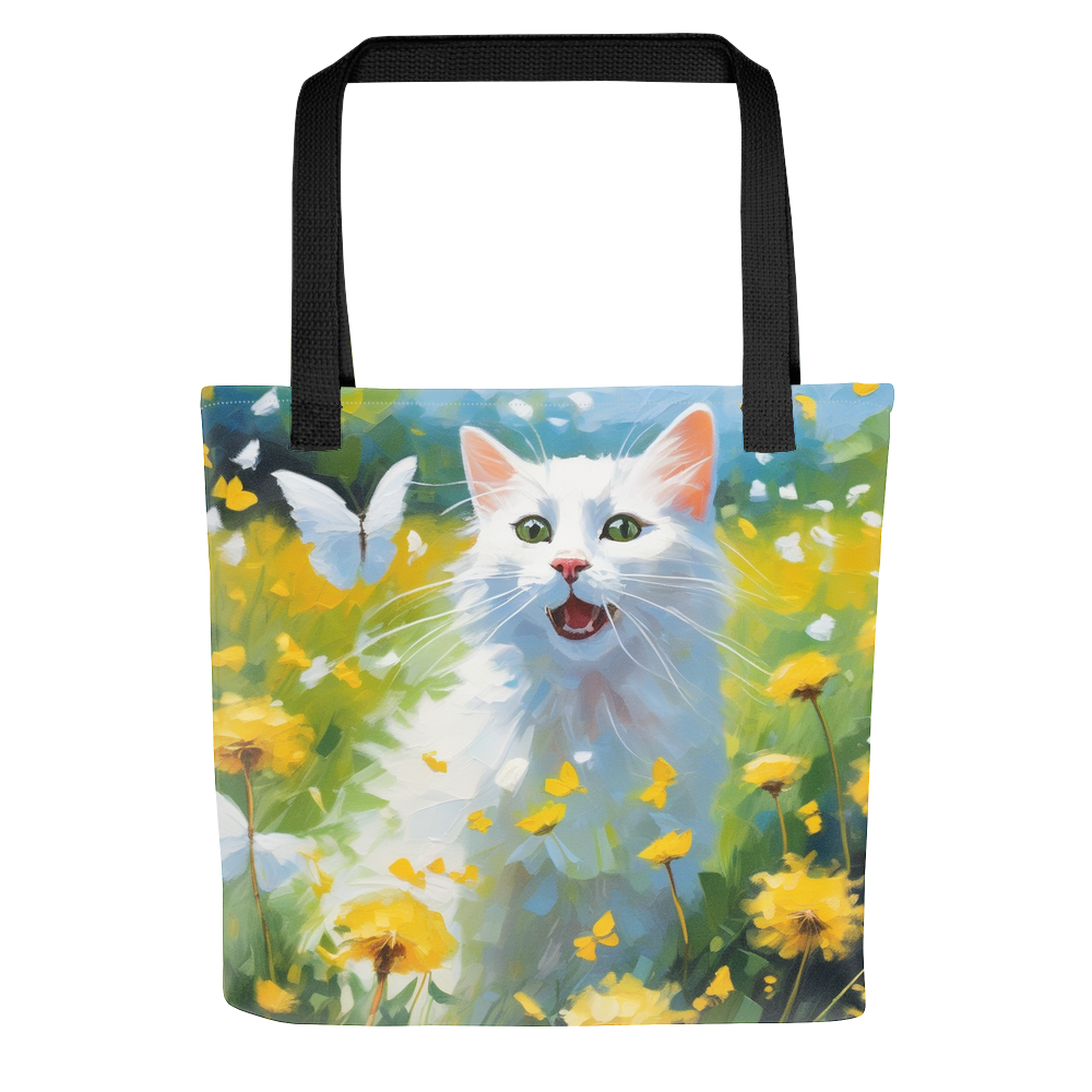 PugMug Custom White Companion Cat Tote