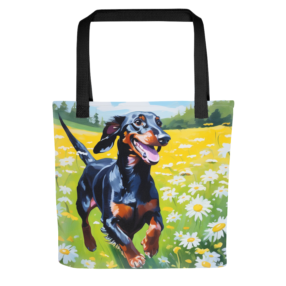 PugMug Custom Black Dachshund Tote