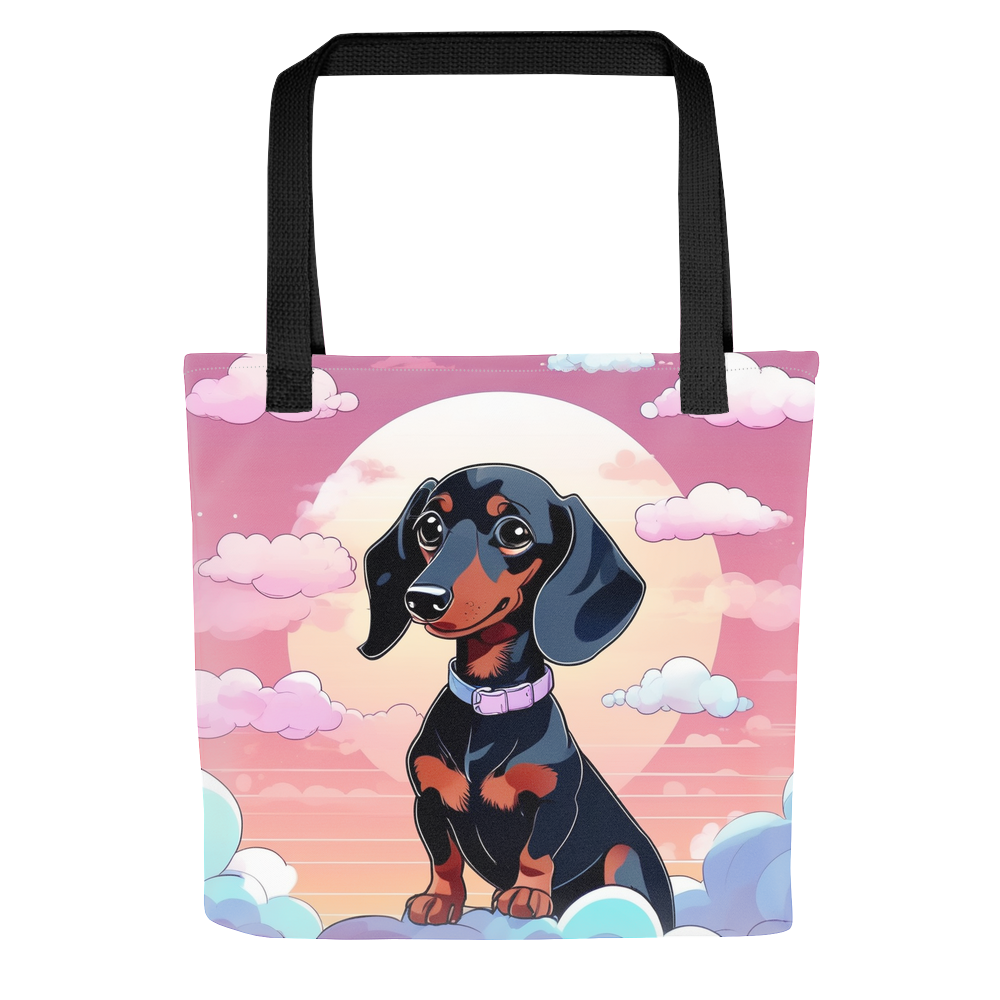 PugMug Custom Black Dachshund Tote