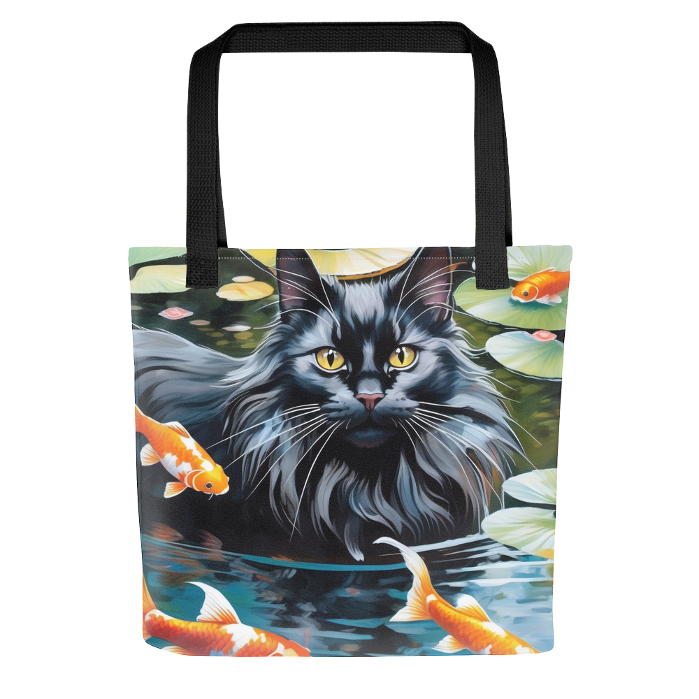 PugMug Custom Black Maine Coon Cat Tote