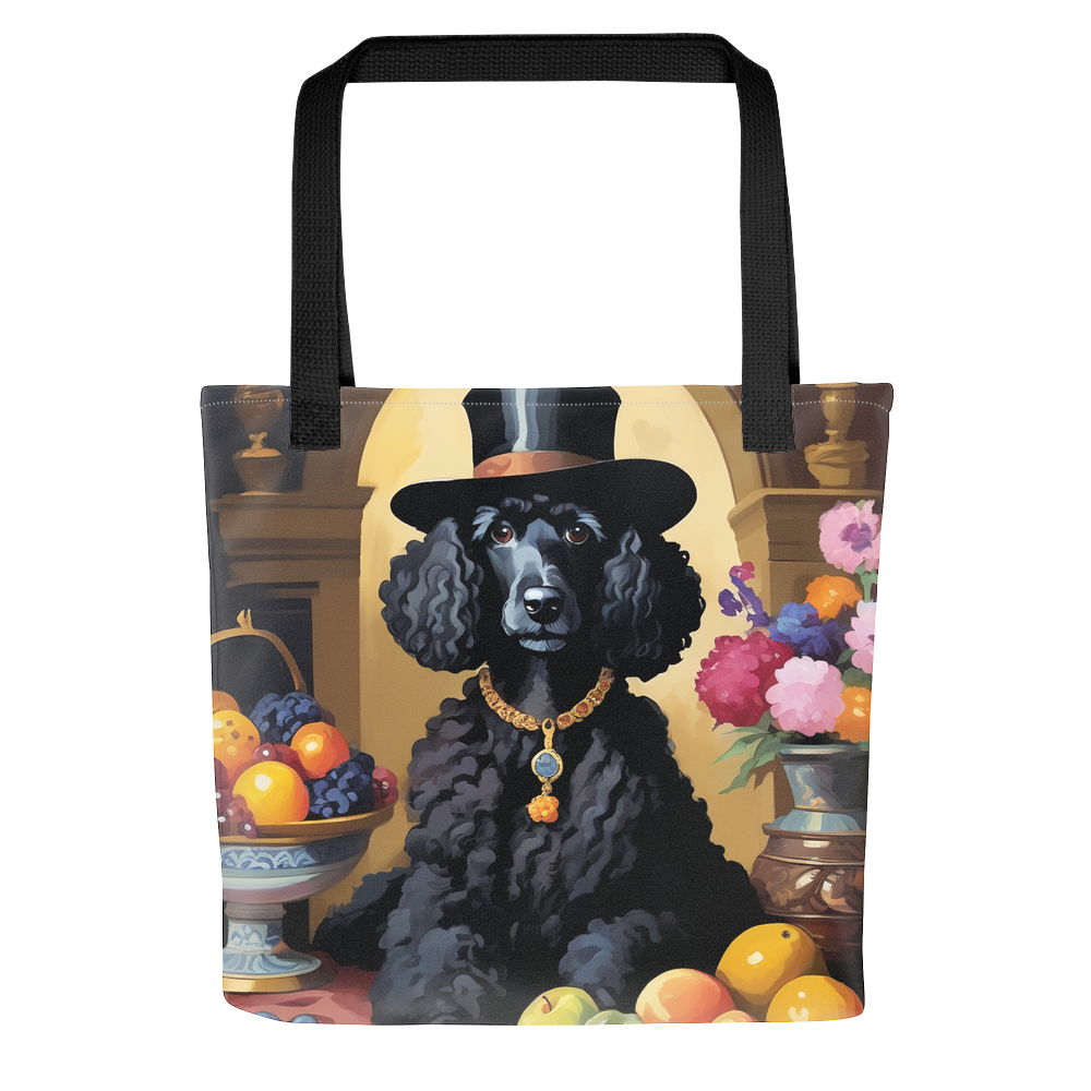 PugMug Custom Black Poodle Tote