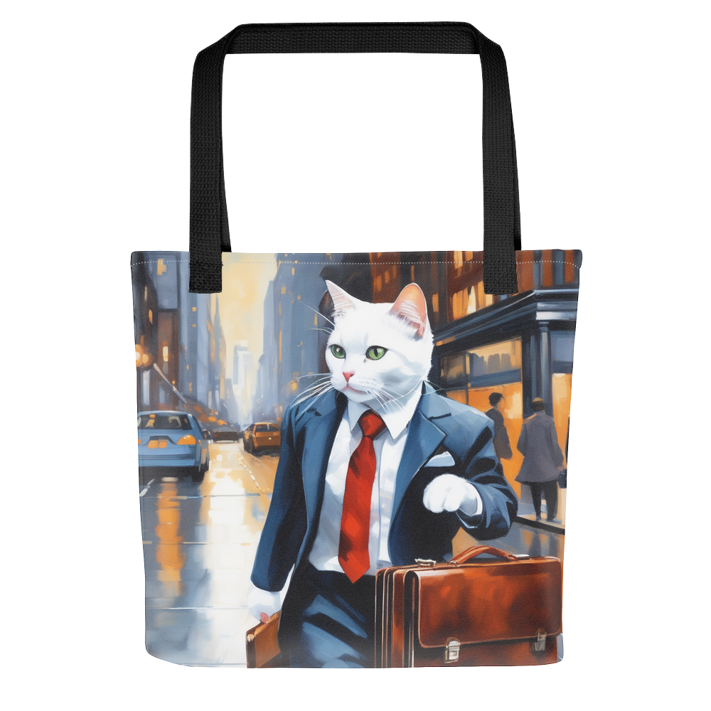 PugMug Custom White Companion Cat Tote