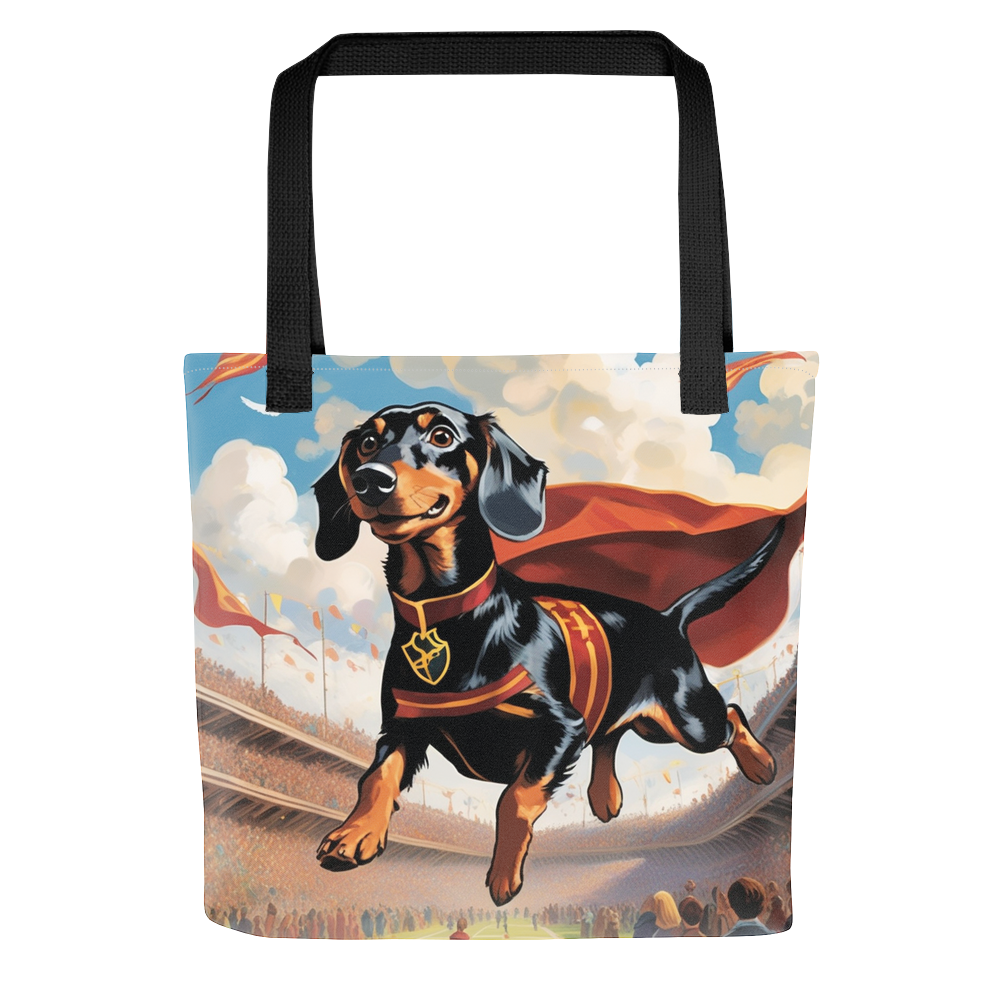 PugMug Custom Black Dachshund Tote