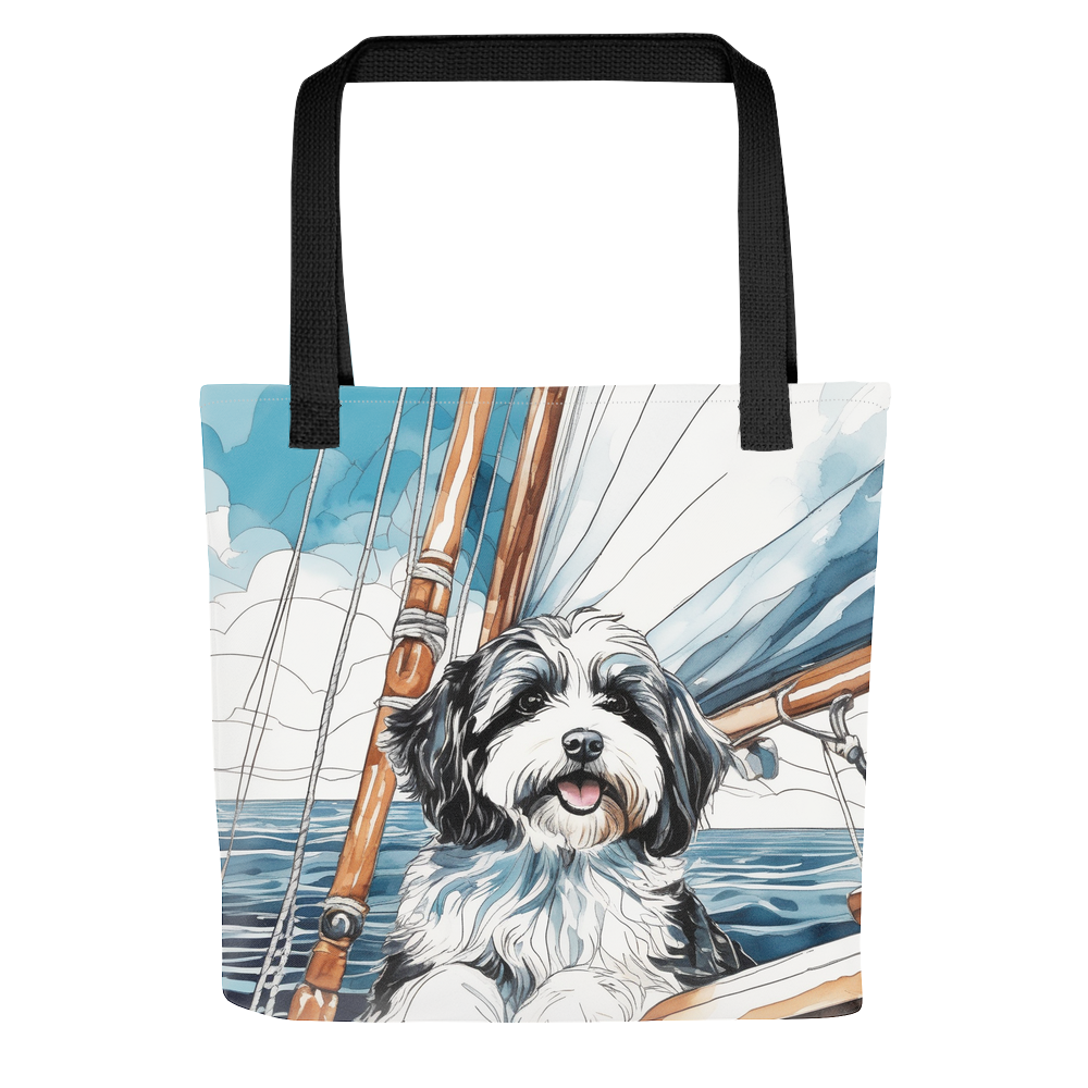 PugMug Custom Black-and-white Havanese Dog Tote