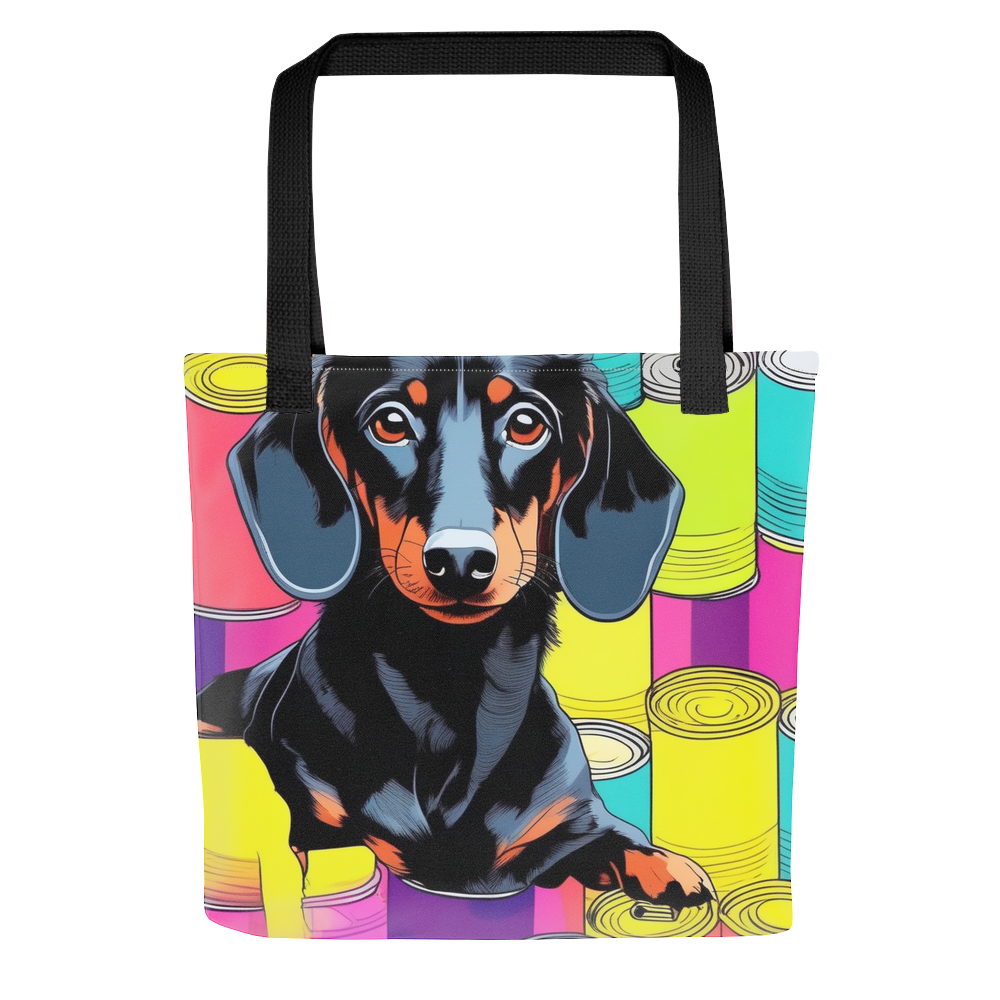 PugMug Custom Black Dachshund Tote