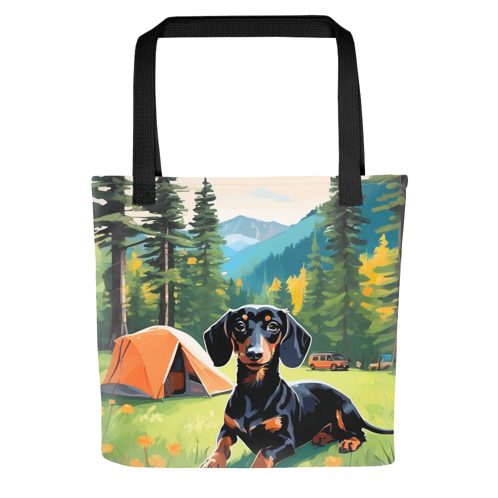 PugMug Custom Black Dachshund Tote