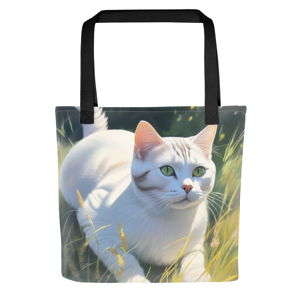 PugMug Custom White American Shorthair Cat Tote