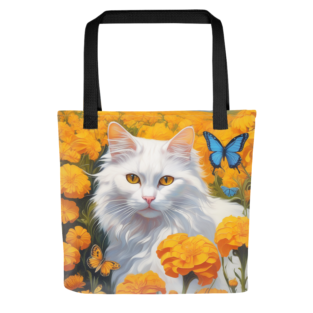 PugMug Custom White Companion Cat Tote