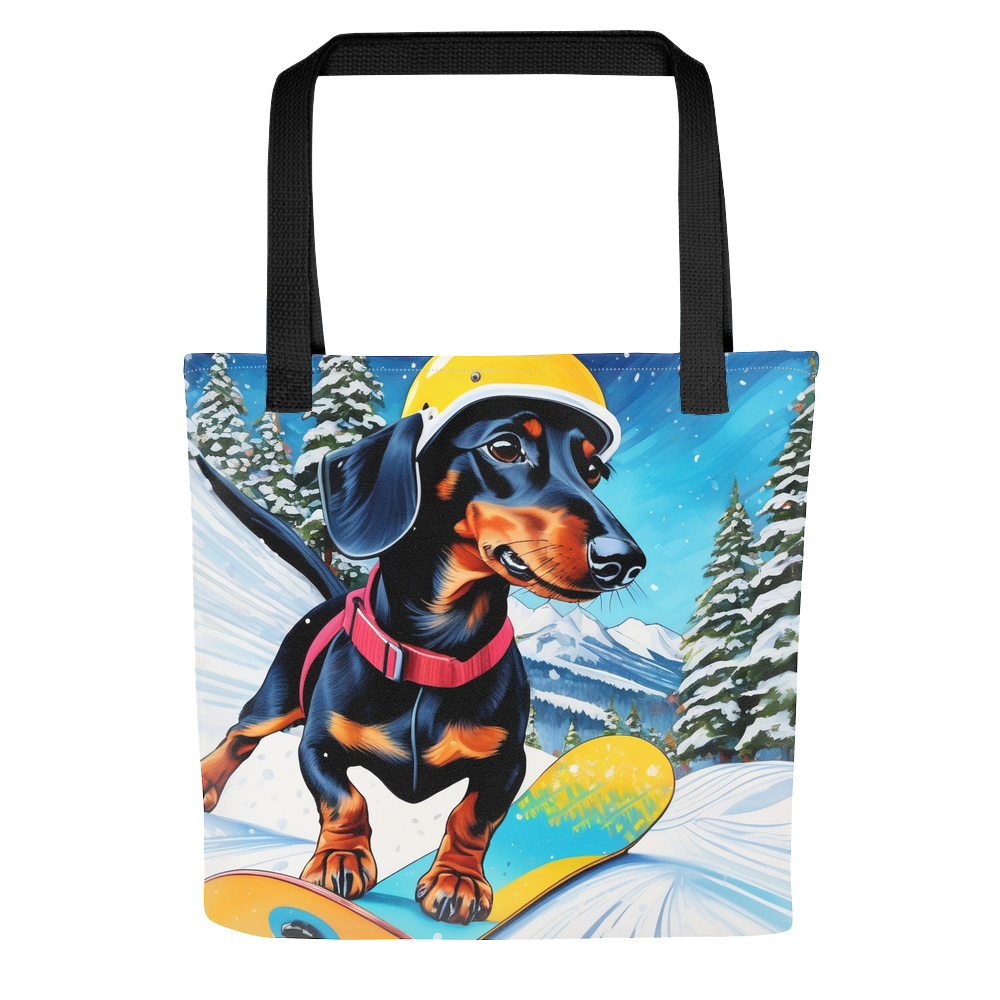 PugMug Custom Black Dachshund Tote