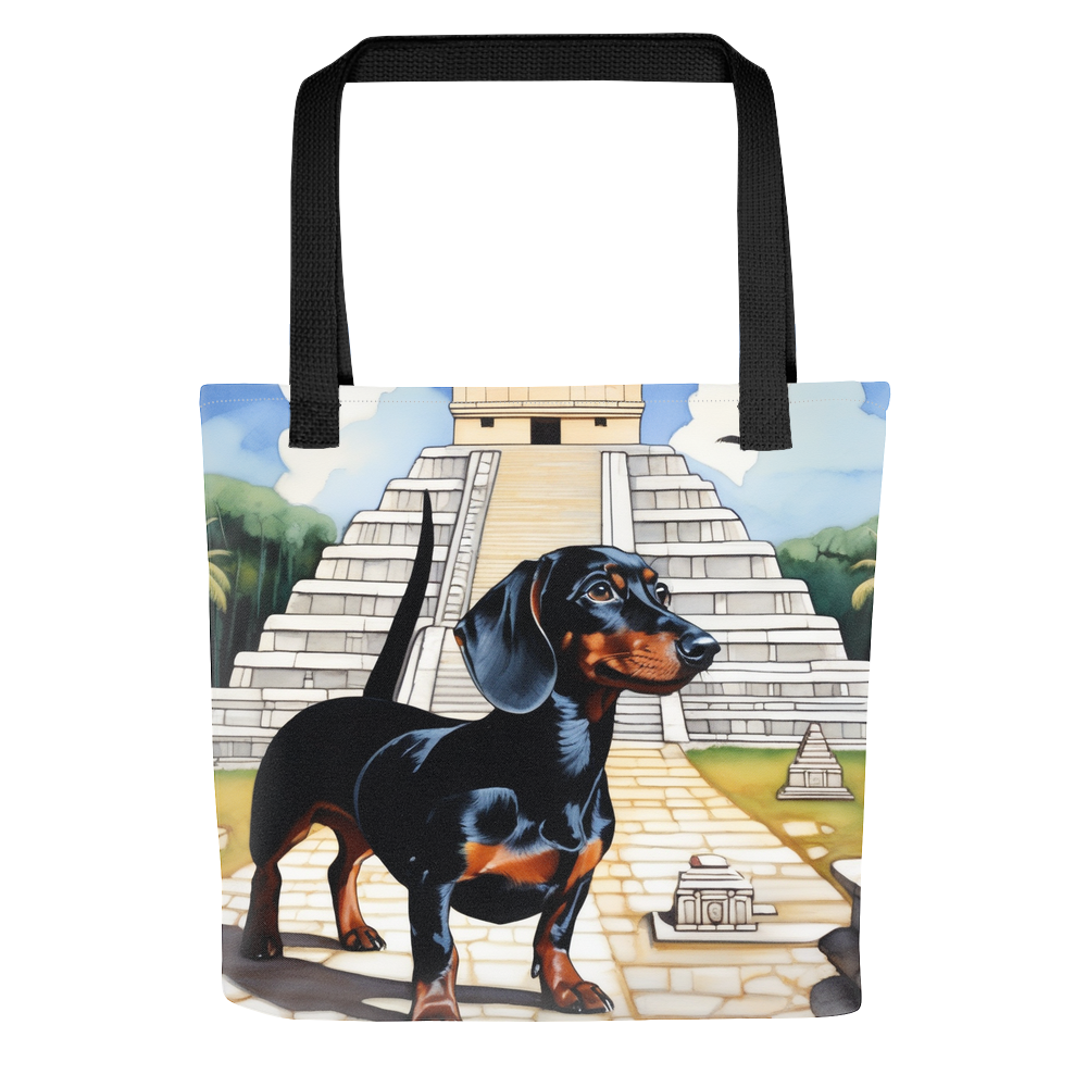 PugMug Custom Black Dachshund Tote
