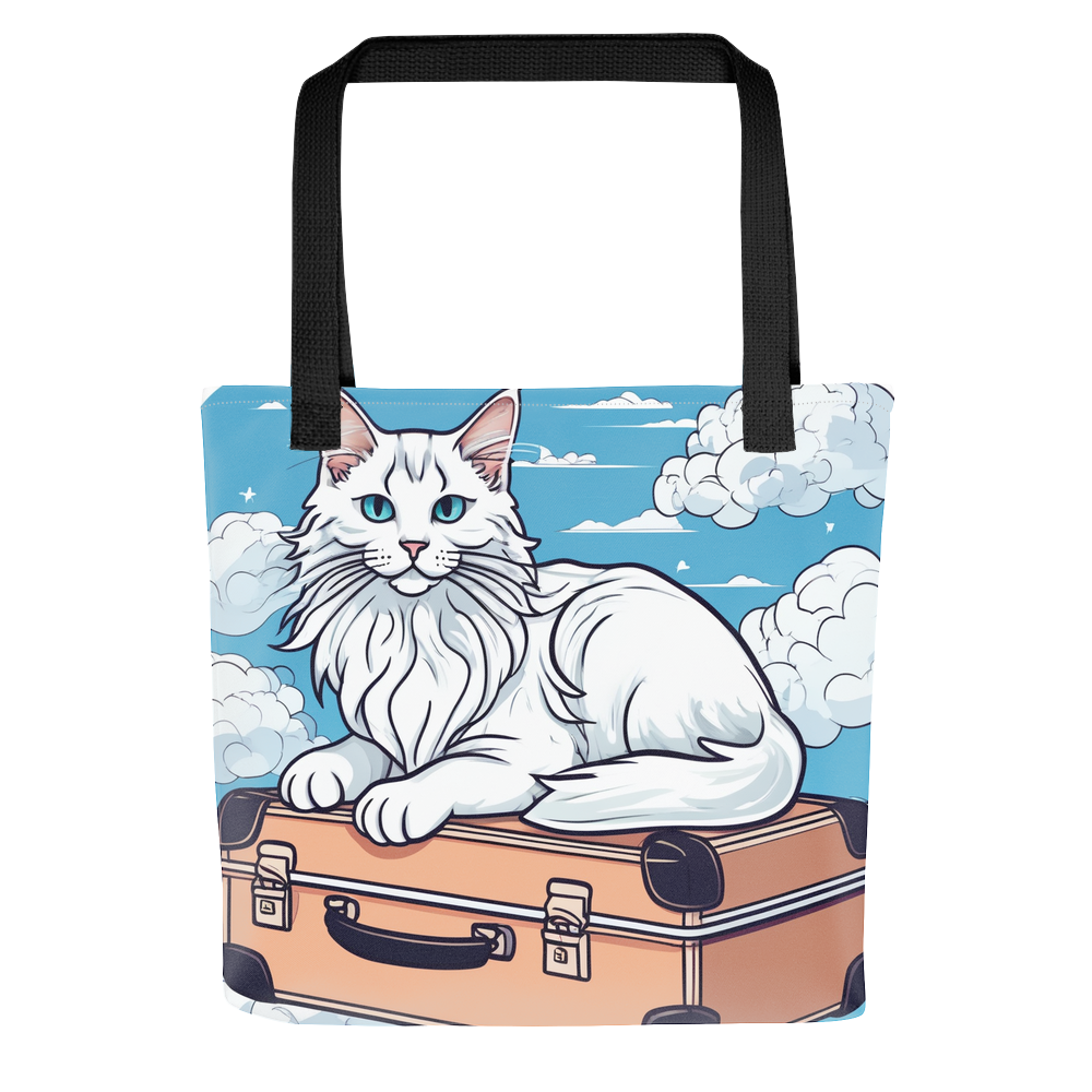 PugMug Custom White Maine Coon Cat Tote