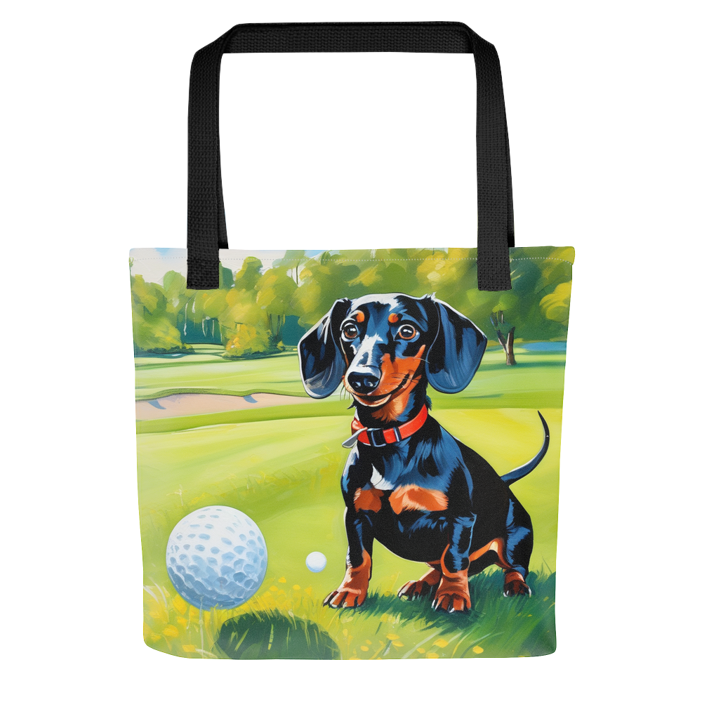 PugMug Custom Black Dachshund Tote