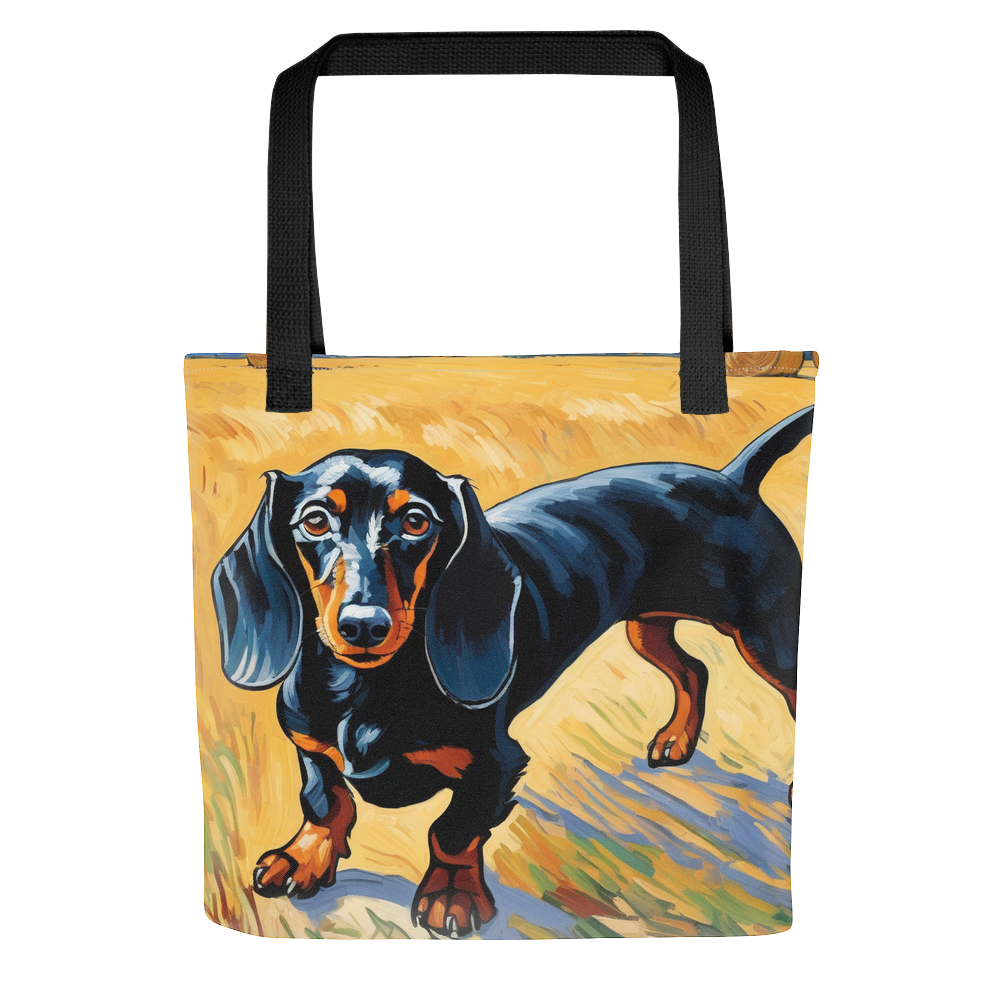 PugMug Custom Black Dachshund Tote