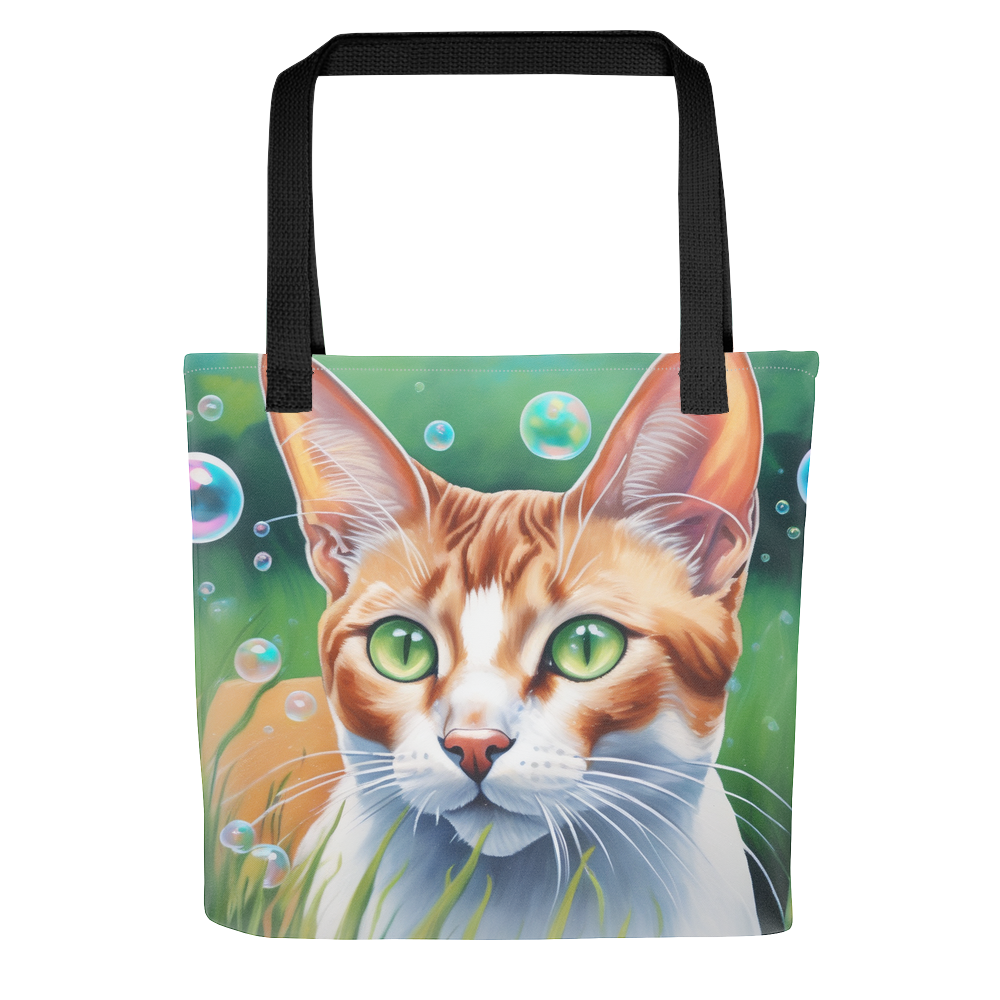 PugMug Custom White Abyssinian Cat Tote