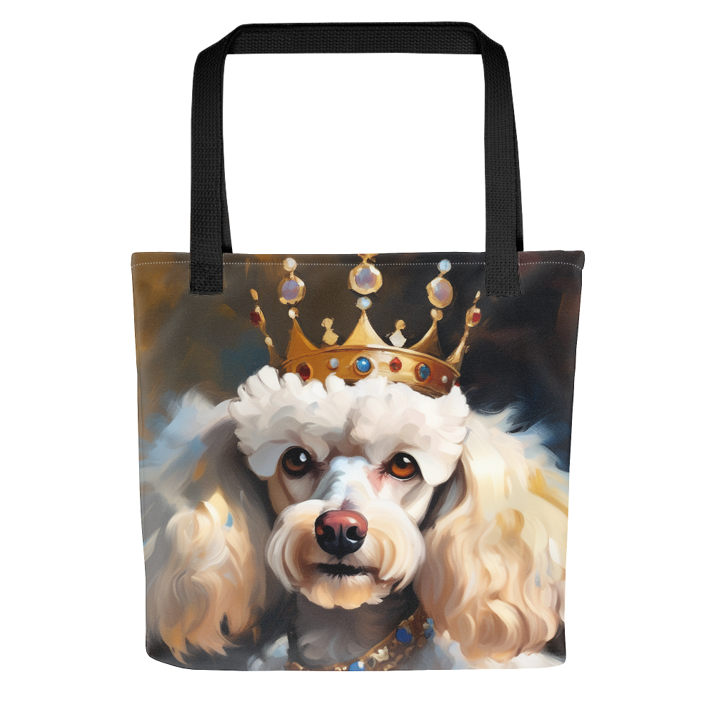 PugMug Custom White Poodle Tote