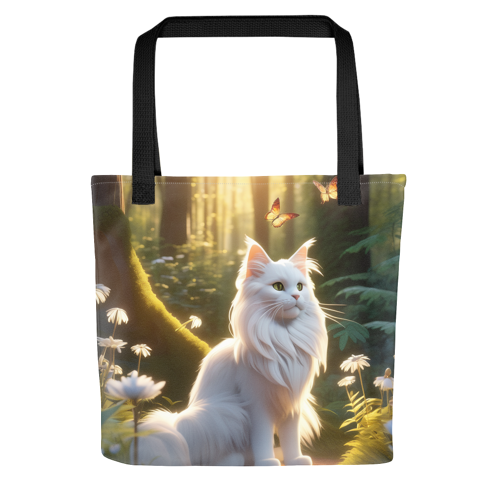 PugMug Custom White Maine Coon Cat Tote