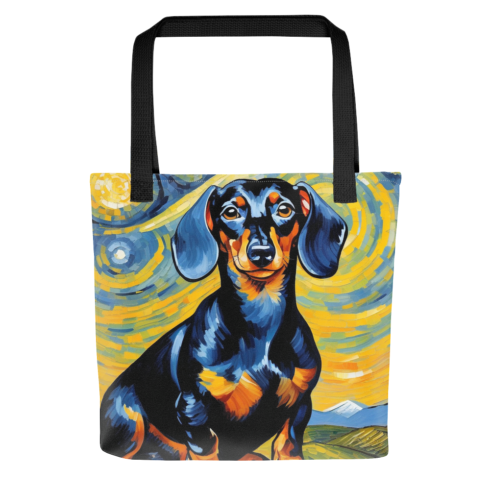 PugMug Custom Black Dachshund Tote