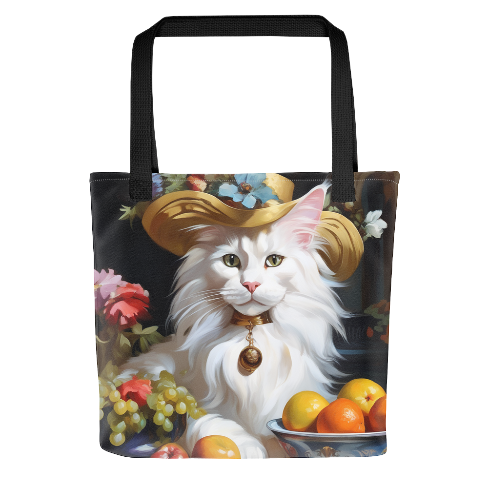 PugMug Custom White Maine Coon Cat Tote